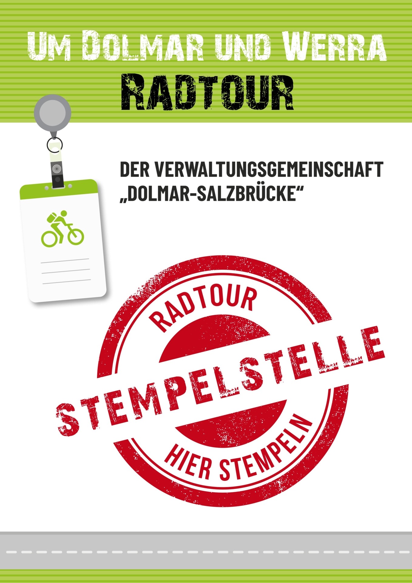 Radtour Schild